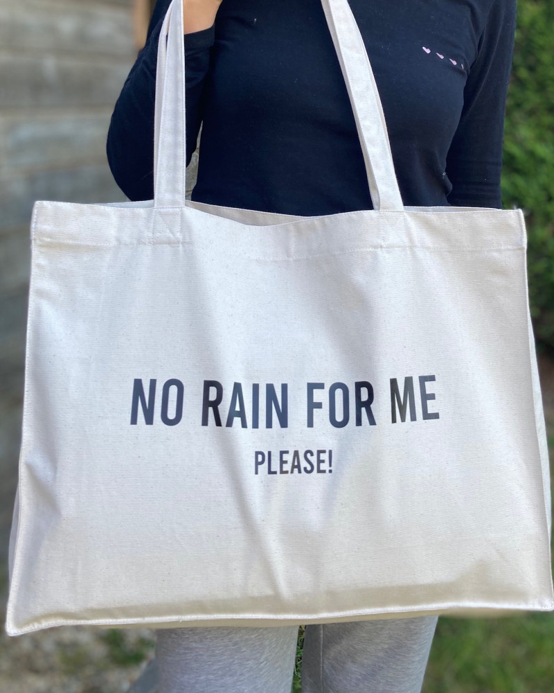 NO RAIN... / GROTE STRANDTAS / Naturel / LAATSTE STUK 🤭