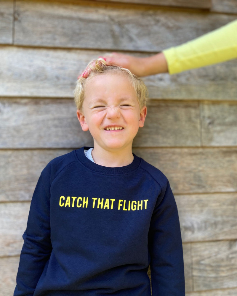 CATCH THAT FLIGHT / Marineblauw